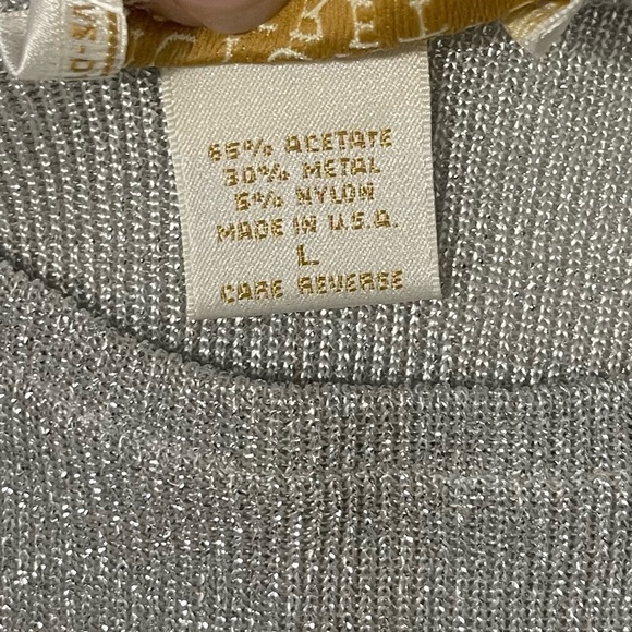 Vintage Victorias Secret Silver Metallic Slip Dress Size Large Whimsigoth Fairy - Picture 5 of 5